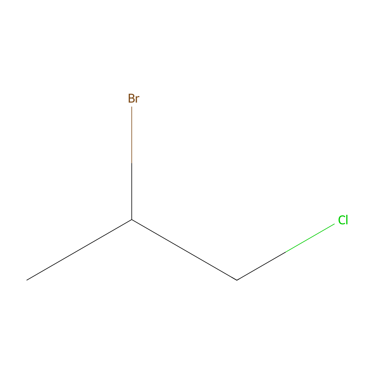 2-Bromo-1-chloropropane molecular structure, CAS 3017-95-6