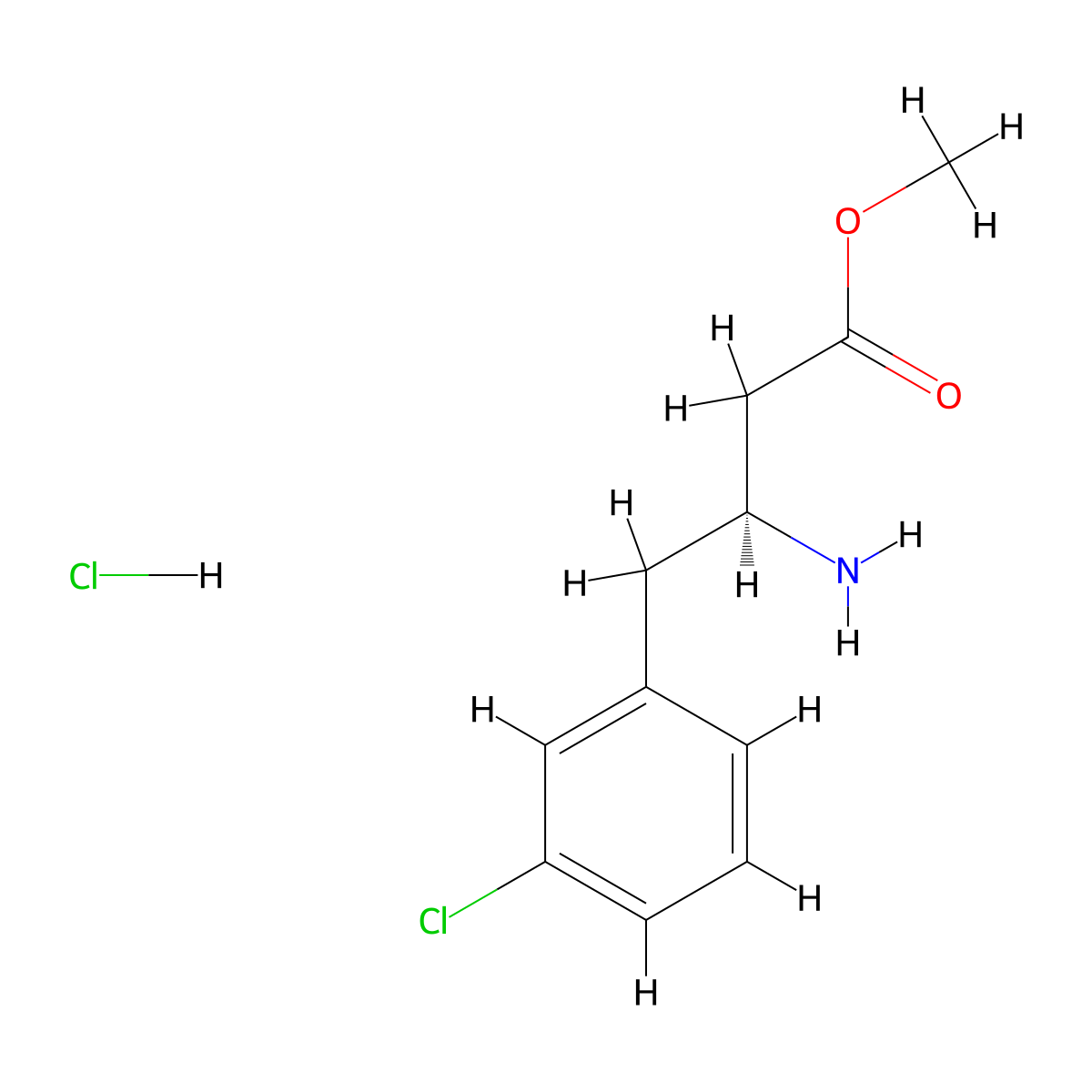Methyl (S)-3-amino-4-(3-chlorophenyl)butanoate hydrochloride molecular structure, CAS 3017120-78-1