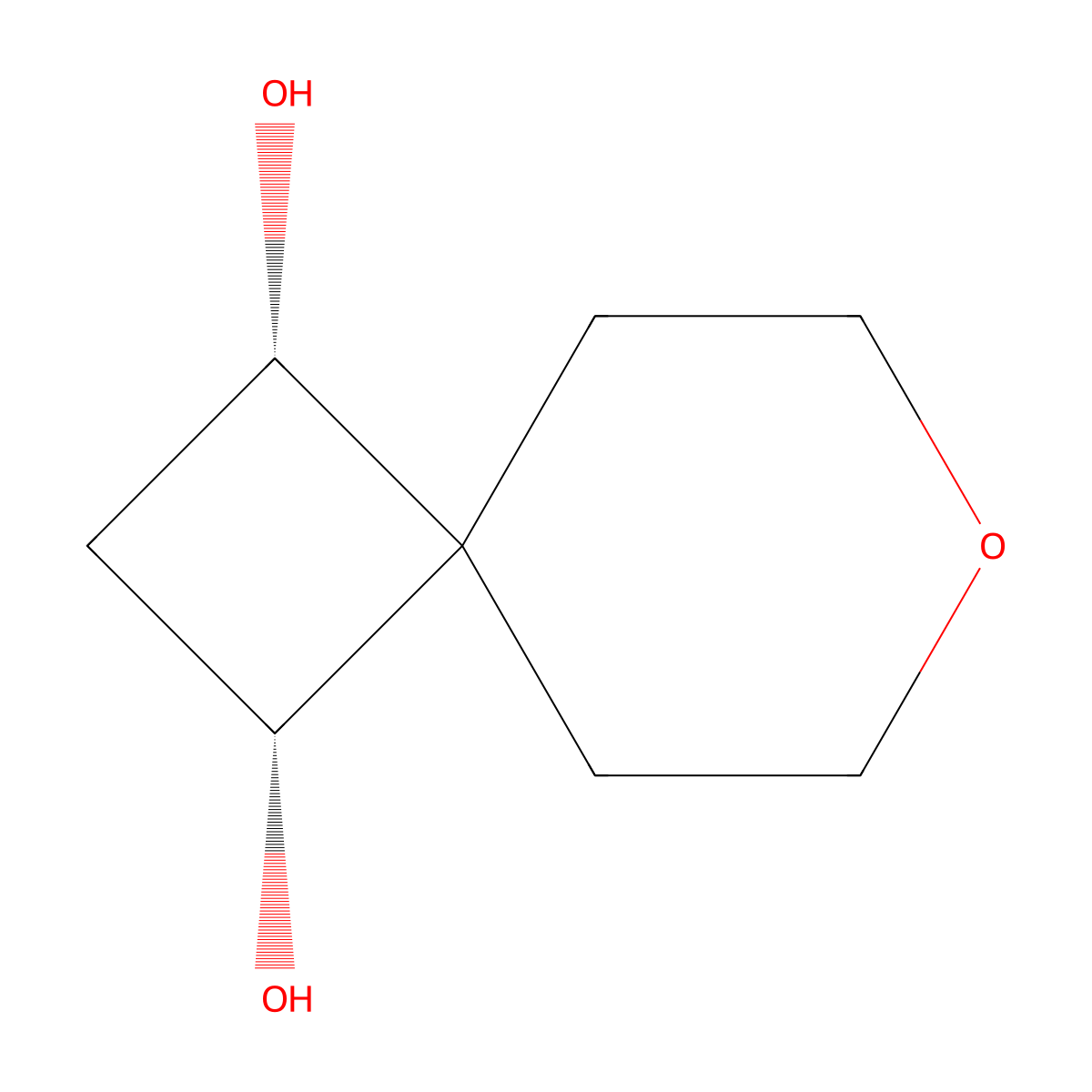 (1R,3S)-7-oxaspiro[3.5]nonane-1,3-diol molecular structure, CAS 3017121-57-9