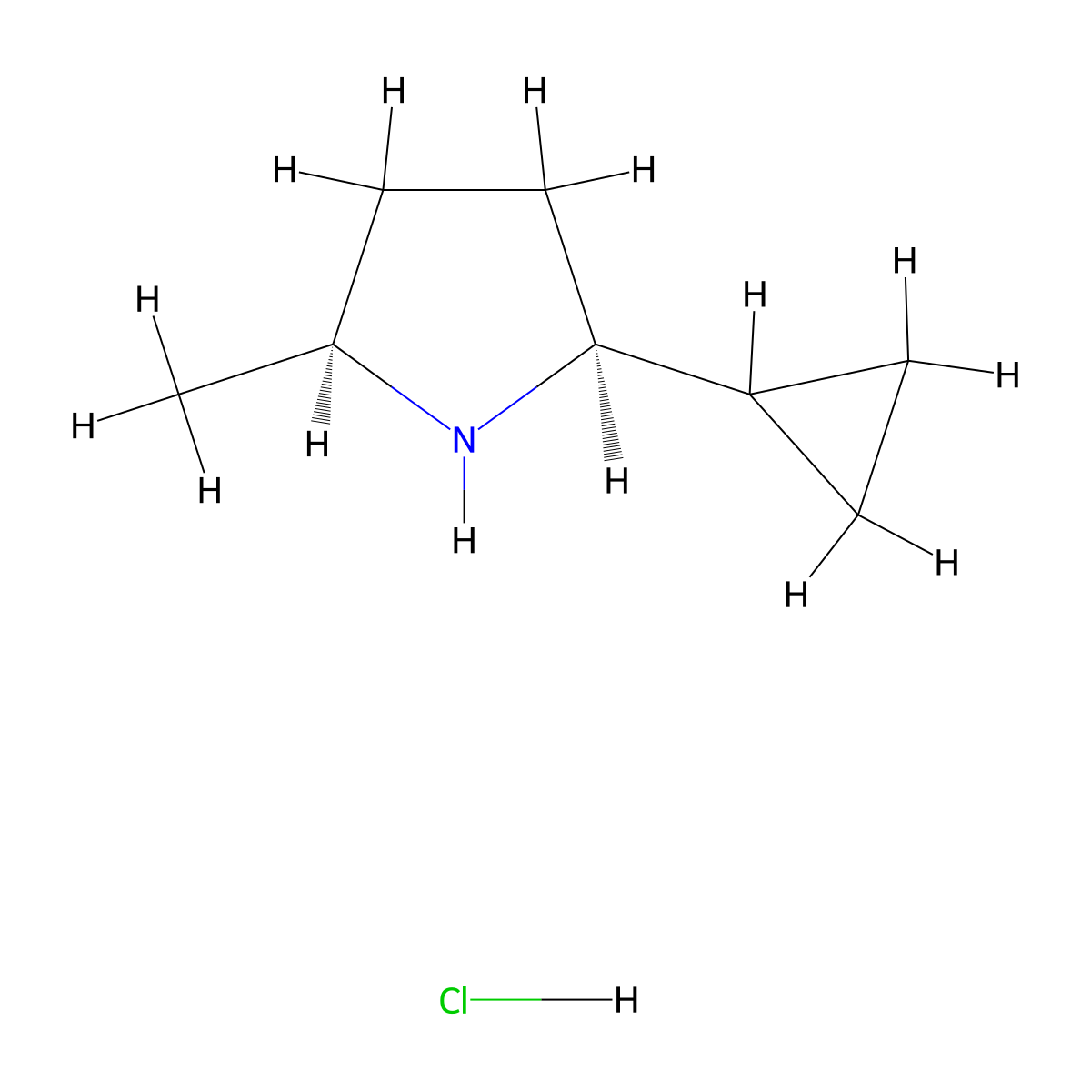 (2S,5S)-2-cyclopropyl-5-methylpyrrolidine hydrochloride molecular structure, CAS 3017121-88-6