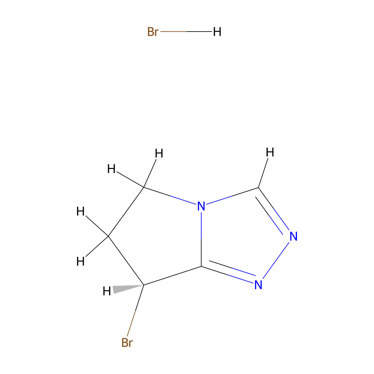 (7S)-7-bromo-5H,6H,7H-pyrrolo[2,1-c][1,2,4]triazole hydrobromide molecular structure, CAS 3017122-03-8