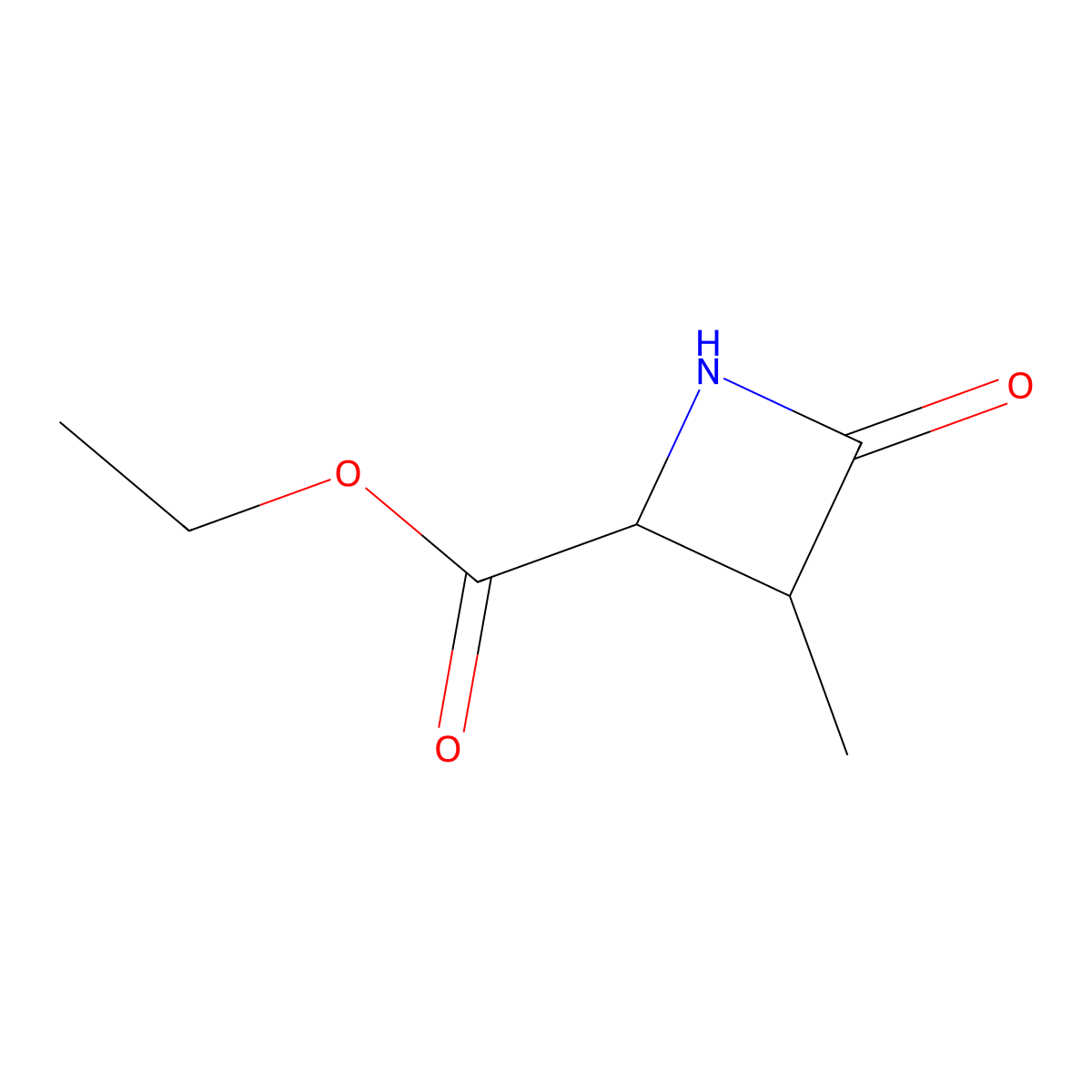 Ethyl 3-methyl-4-oxoazetidine-2-carboxylate molecular structure, CAS 3017142-42-3