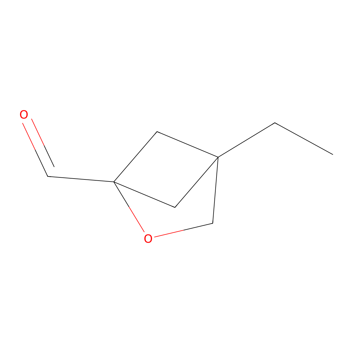 4-Ethyl-2-oxabicyclo[2.1.1]hexane-1-carbaldehyde molecular structure, CAS 3017145-87-5