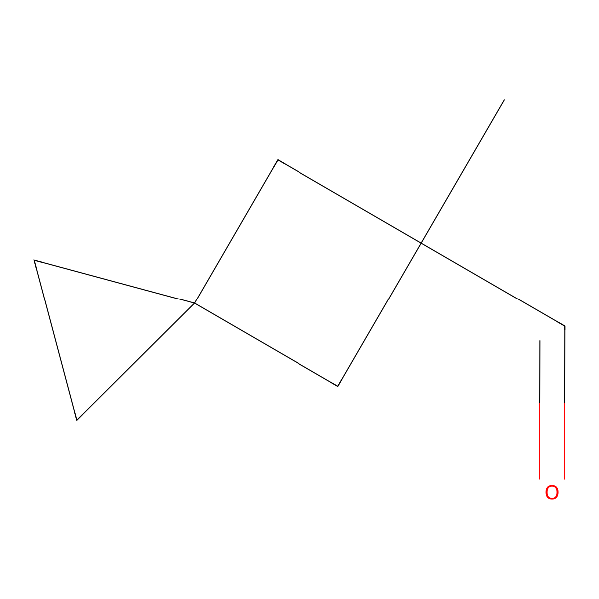 5-Methylspiro[2.3]hexane-5-carbaldehyde molecular structure, CAS 3017160-75-4