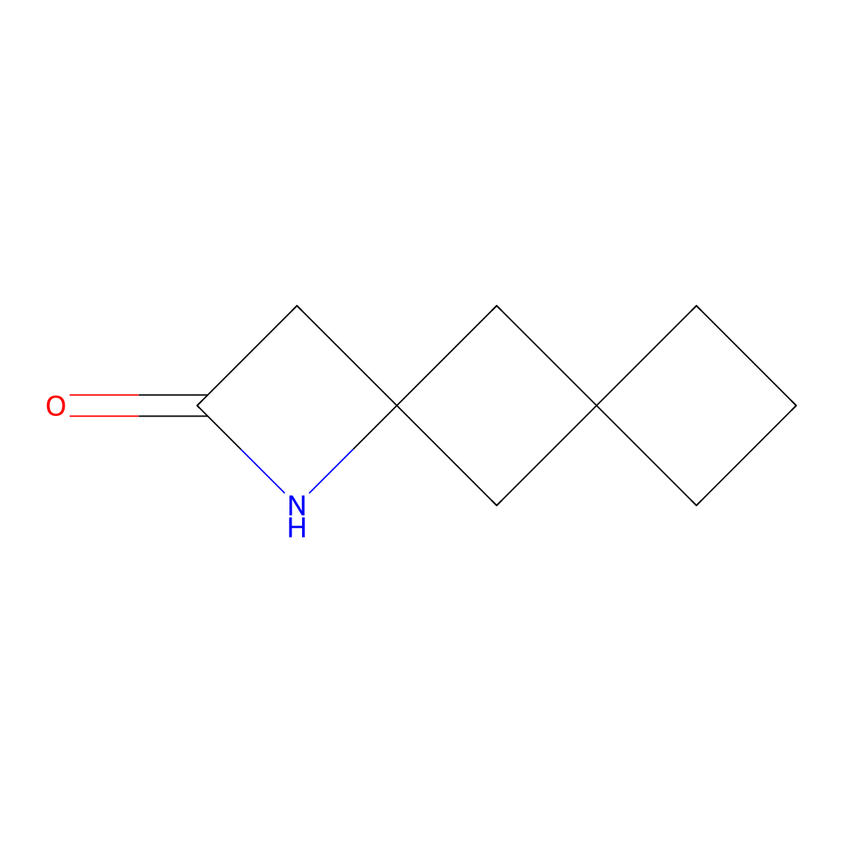 1-Azadispiro[3.1.3^{6}.1^{4}]decan-2-one molecular structure, CAS 3017161-62-2
