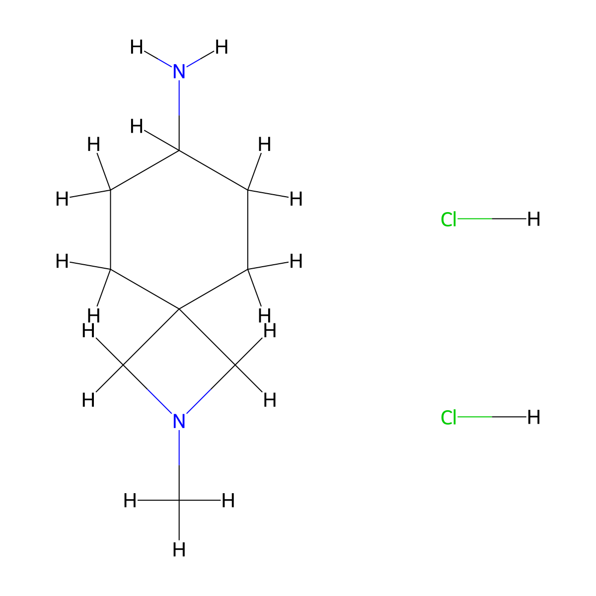 2-Methyl-2-azaspiro[3.5]nonan-7-amine;dihydrochloride molecular structure, CAS 3017193-05-1