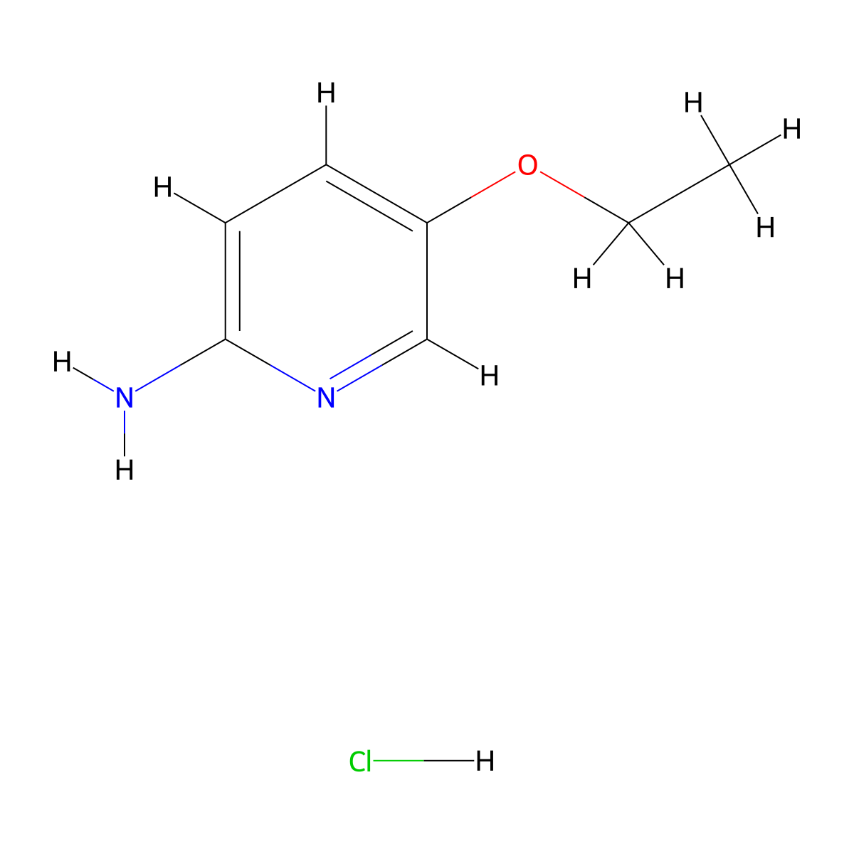 5-Ethoxypyridin-2-amine hydrochloride molecular structure, CAS 3017193-23-3