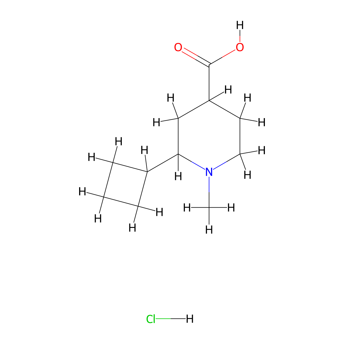 2-Cyclobutyl-1-methylpiperidine-4-carboxylic acid hydrochloride molecular structure, CAS 3017193-26-6