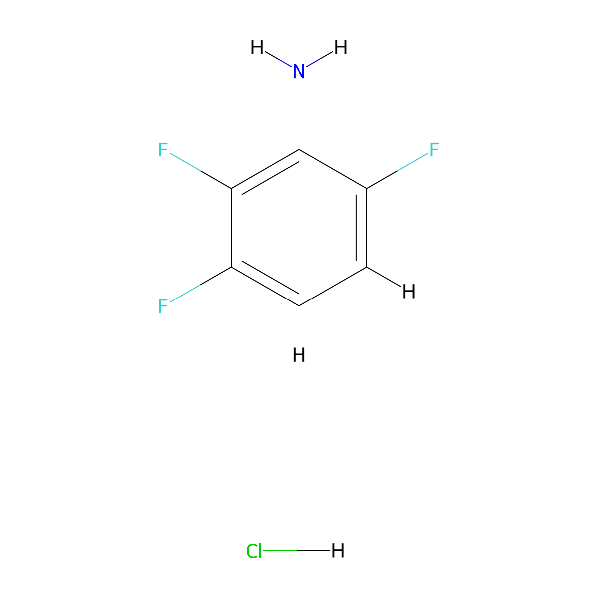 2,3,6-Trifluoroaniline;hydrochloride molecular structure, CAS 3017193-27-7