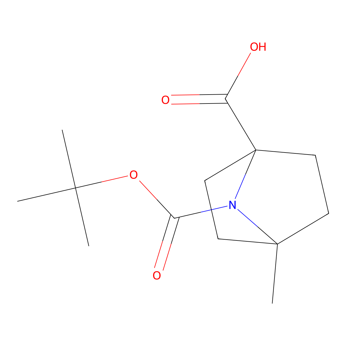 4-Methyl-7-[(2-methylpropan-2-yl)oxycarbonyl]-7-azabicyclo[2.2.1]heptane-1-carboxylic acid molecular structure, CAS 3017193-90-4