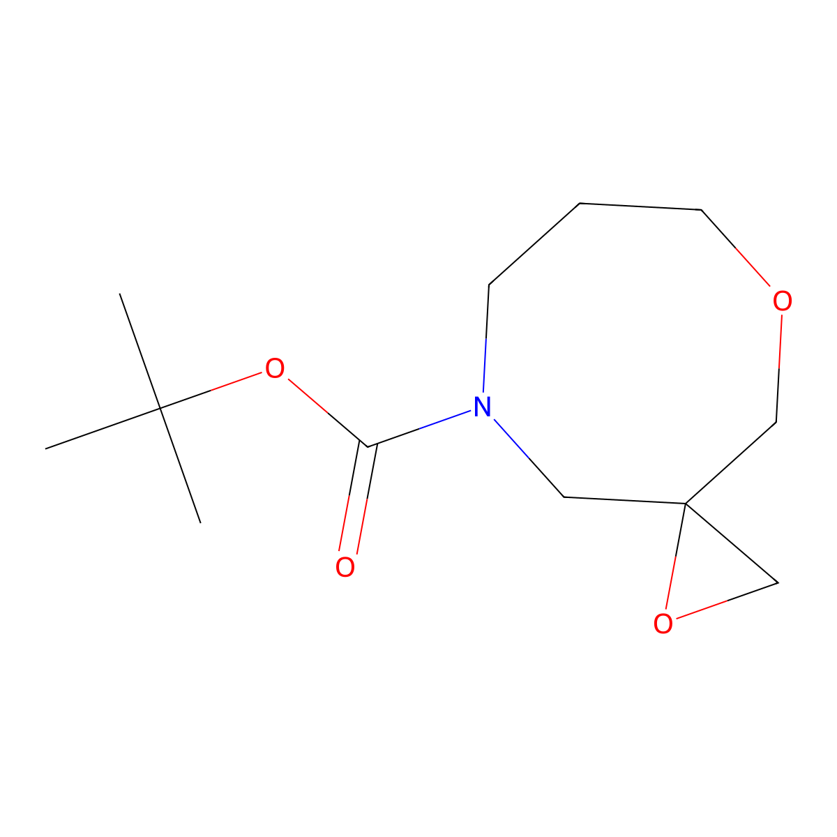 Tert-butyl 1,5-dioxa-9-azaspiro[2.7]decane-9-carboxylate molecular structure, CAS 3017194-34-9