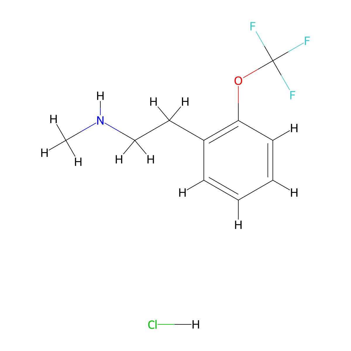 Methyl({2-[2-(trifluoromethoxy)phenyl]ethyl})amine hydrochloride molecular structure, CAS 3017210-99-7