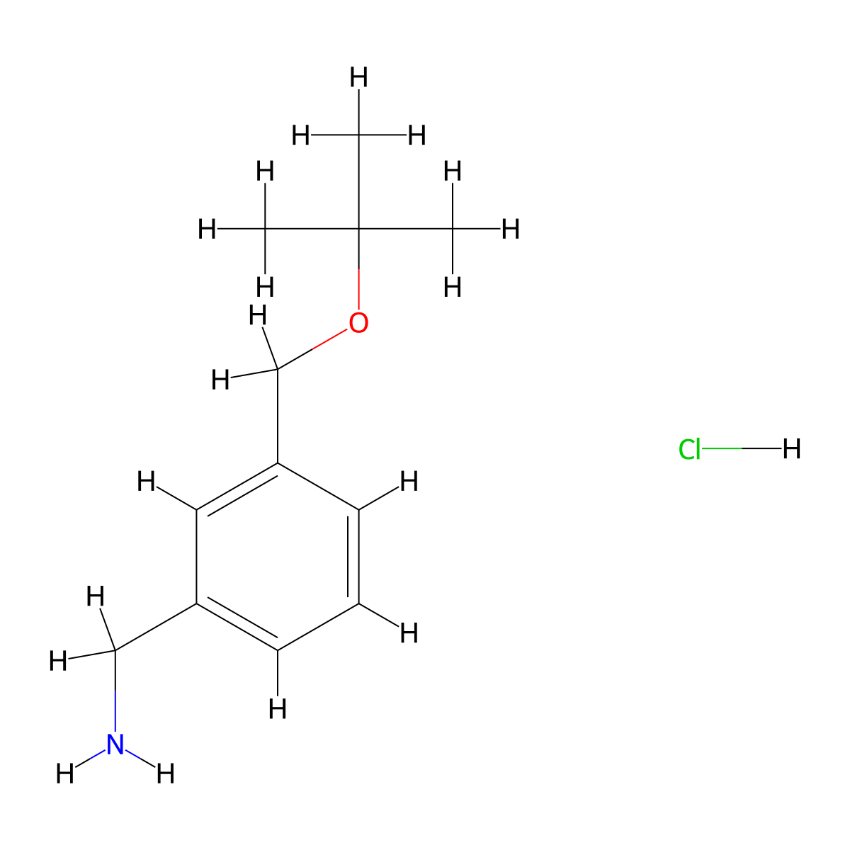 1-{3-[(Tert-butoxy)methyl]phenyl}methanamine hydrochloride molecular structure, CAS 3017211-23-0