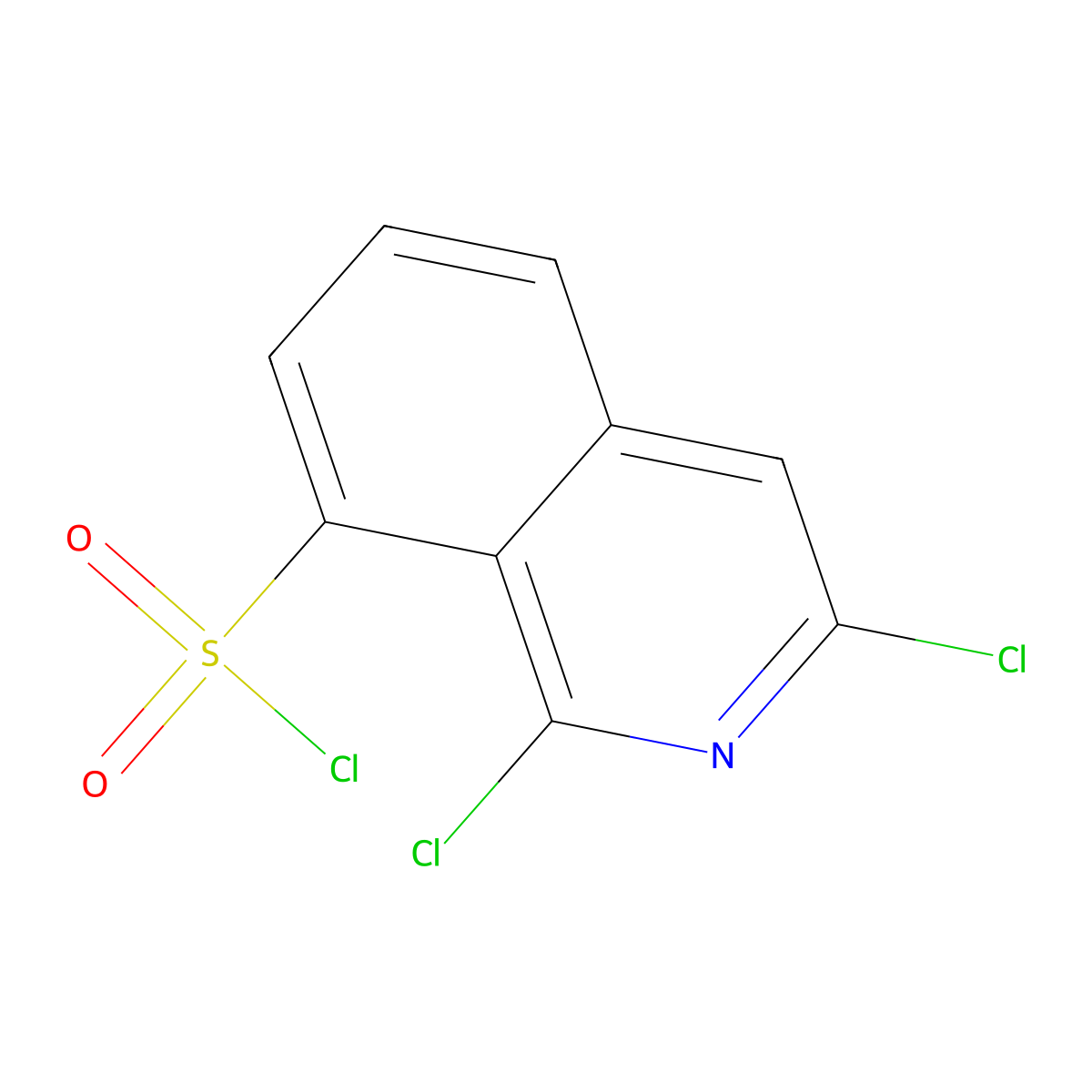 1,3-Dichloroisoquinoline-8-sulfonyl chloride molecular structure, CAS 3017211-29-6