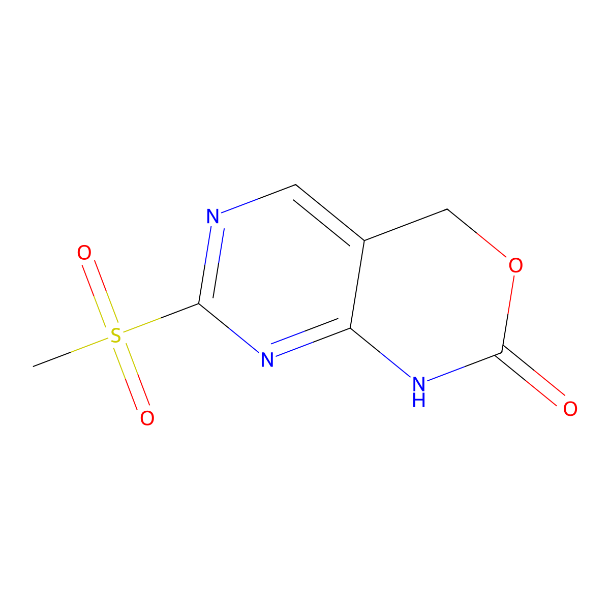 7-methanesulfonyl-1H,2H,4H-pyrimido[4,5-d][1,3]oxazin-2-one molecular structure, CAS 3017212-23-3