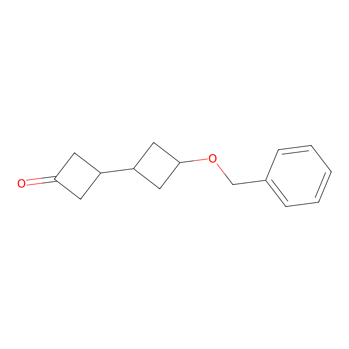 3'-(Benzyloxy)-[1,1'-bi(cyclobutane)]-3-one molecular structure, CAS 3017212-45-9
