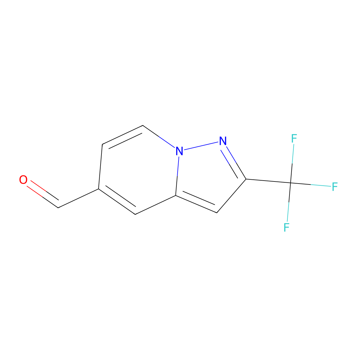 2-(Trifluoromethyl)pyrazolo[1,5-a]pyridine-5-carbaldehyde molecular structure, CAS 3017224-39-1