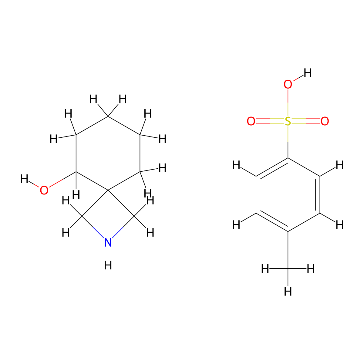 2-Azaspiro[3.5]nonan-5-ol, 4-methylbenzene-1-sulfonic acid molecular structure, CAS 3017232-38-8