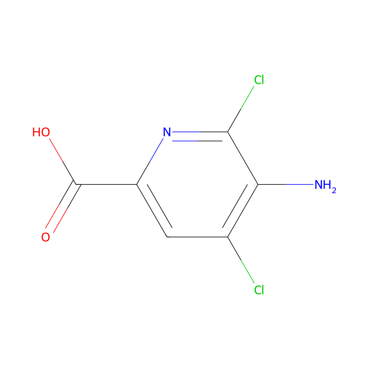 5-Amino-4,6-dichloropyridine-2-carboxylic acid molecular structure, CAS 3017232-66-2