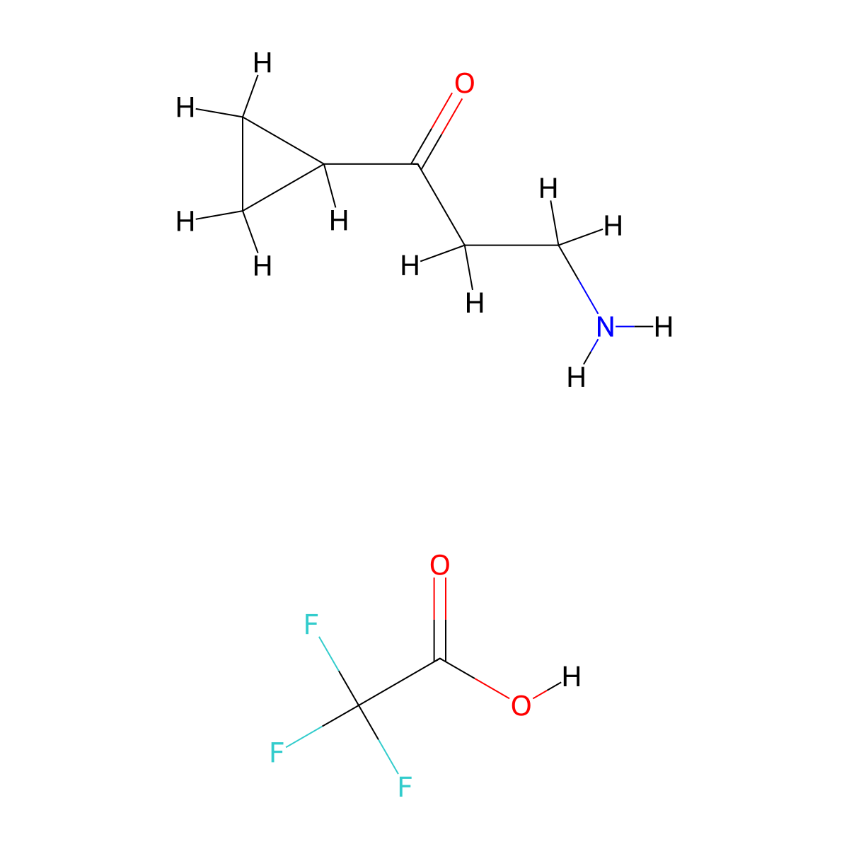3-Amino-1-cyclopropyl-1-propanone trifluoroacetate molecular structure, CAS 3017232-87-7
