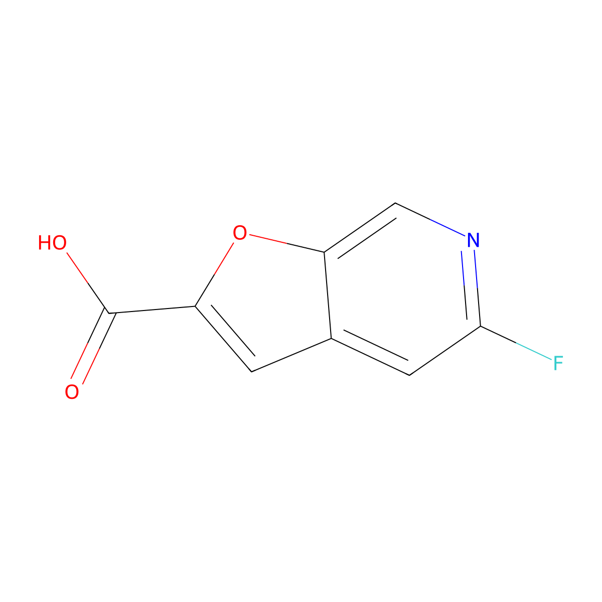5-Fluorofuro[2,3-c]pyridine-2-carboxylic acid molecular structure, CAS 3017232-94-6