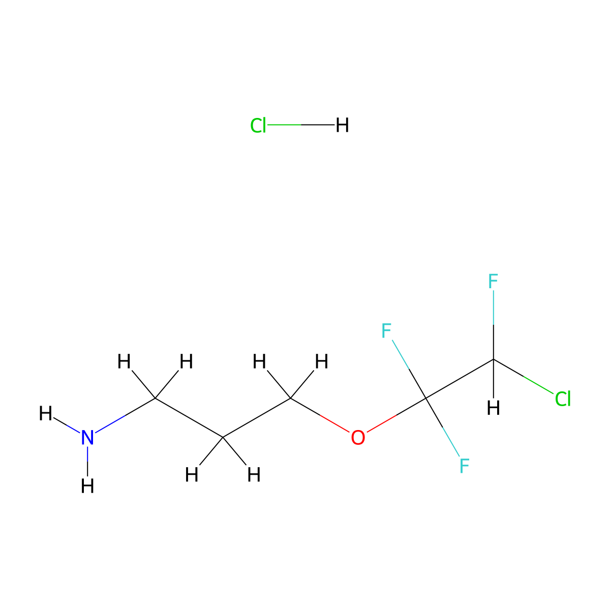 3-(2-Chloro-1,1,2-trifluoroethoxy)propan-1-amine hydrochloride molecular structure, CAS 3017233-34-7