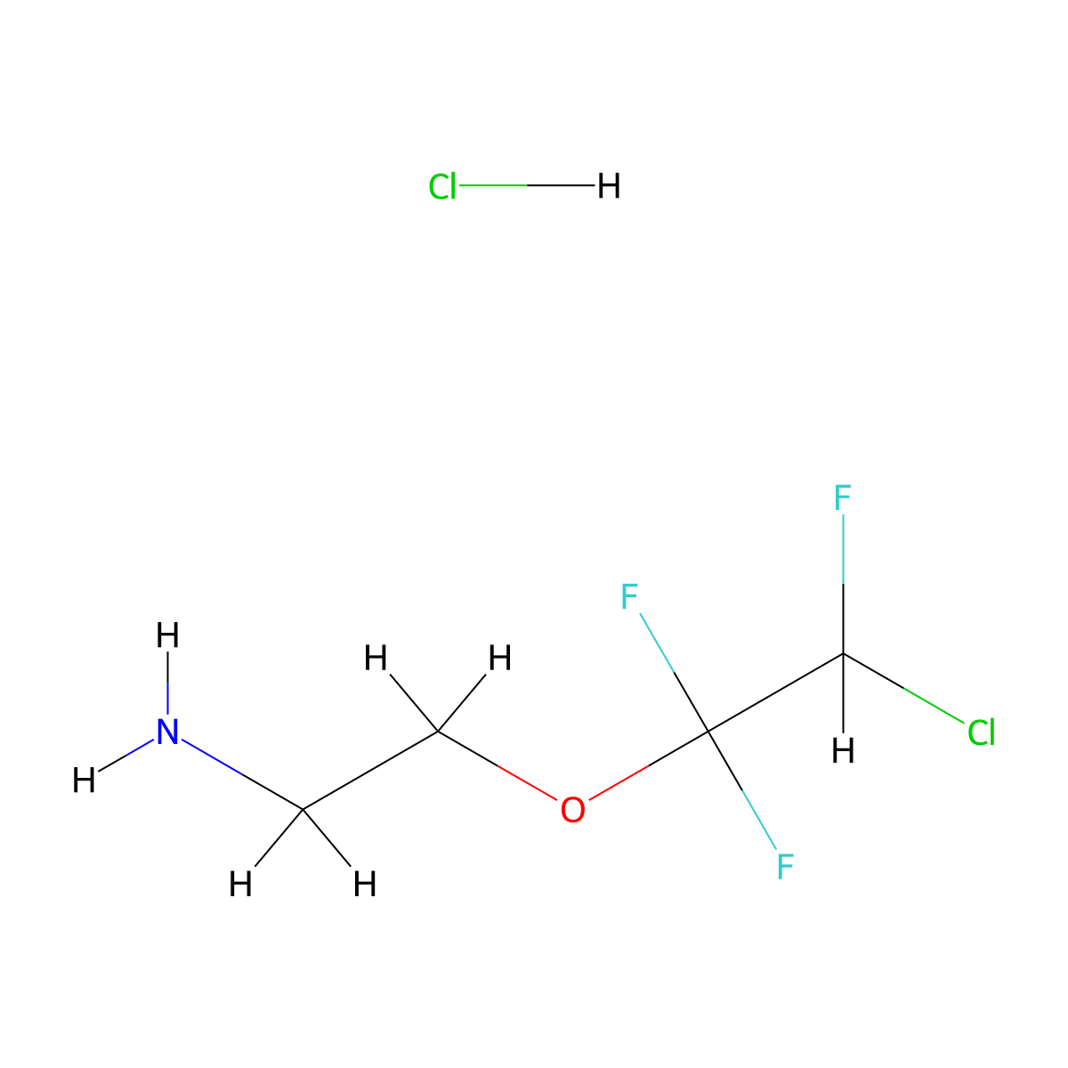 2-(2-Chloro-1,1,2-trifluoroethoxy)ethan-1-amine hydrochloride molecular structure, CAS 3017233-36-9