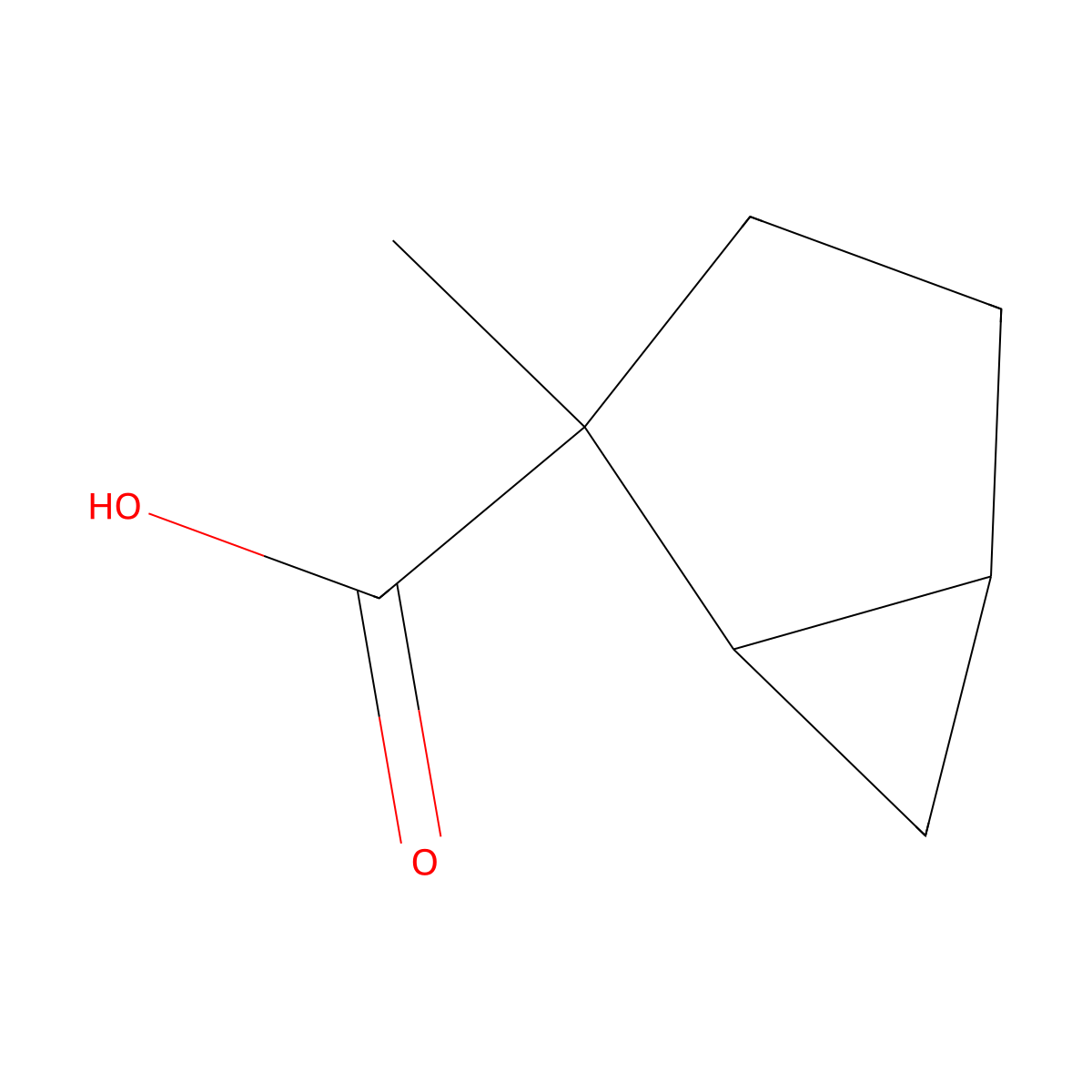 2-Methylbicyclo[3.1.0]hexane-2-carboxylic acid molecular structure, CAS 3017233-37-0