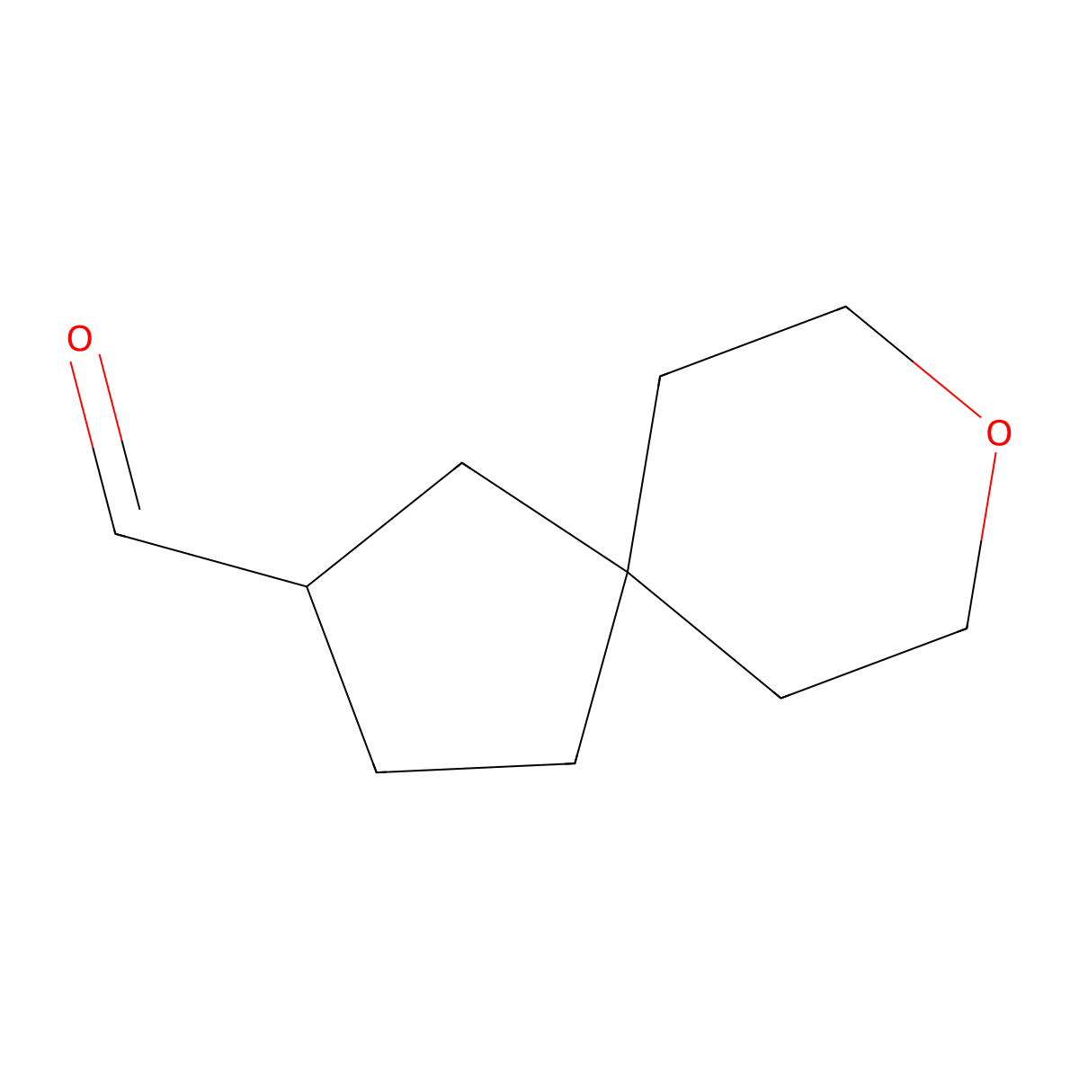 8-Oxaspiro[4.5]decane-2-carbaldehyde molecular structure, CAS 3017238-81-9