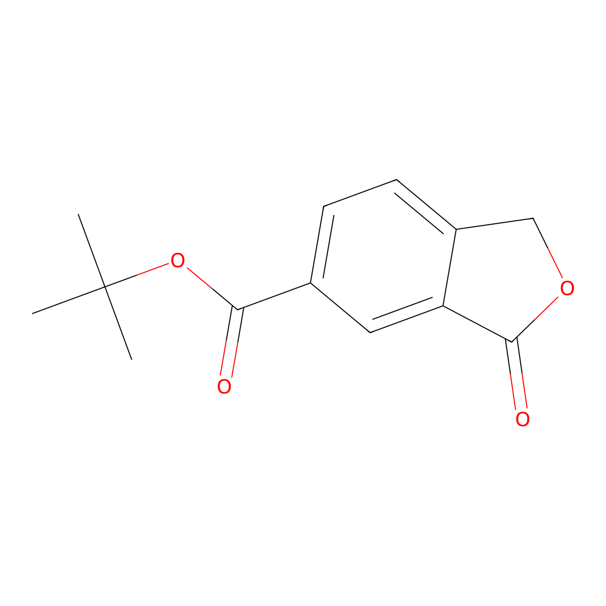 tert-butyl 3-oxo-1H-2-benzofuran-5-carboxylate molecular structure, CAS 3017241-96-9