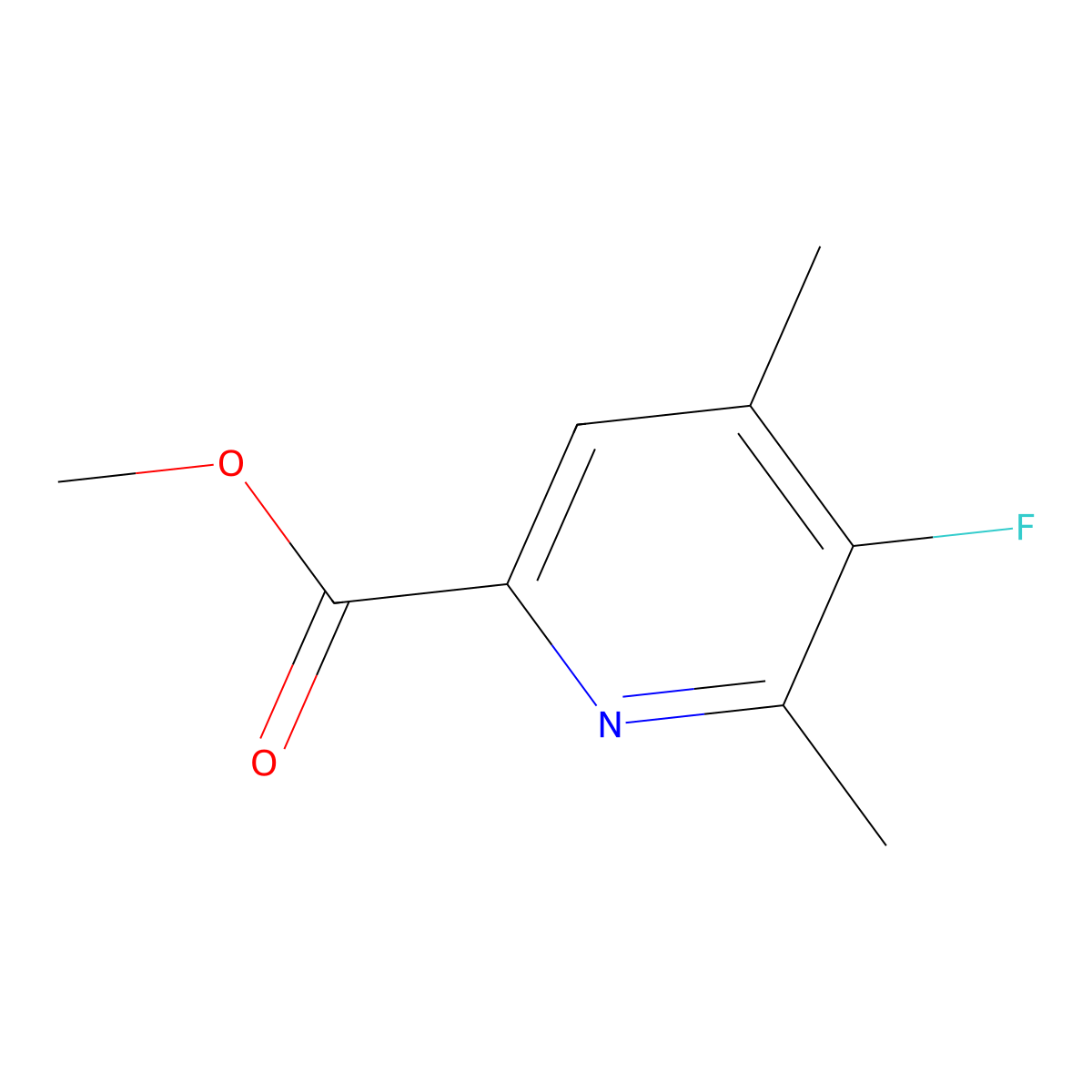 Methyl 5-fluoro-4,6-dimethylpyridine-2-carboxylate molecular structure, CAS 3017241-97-0