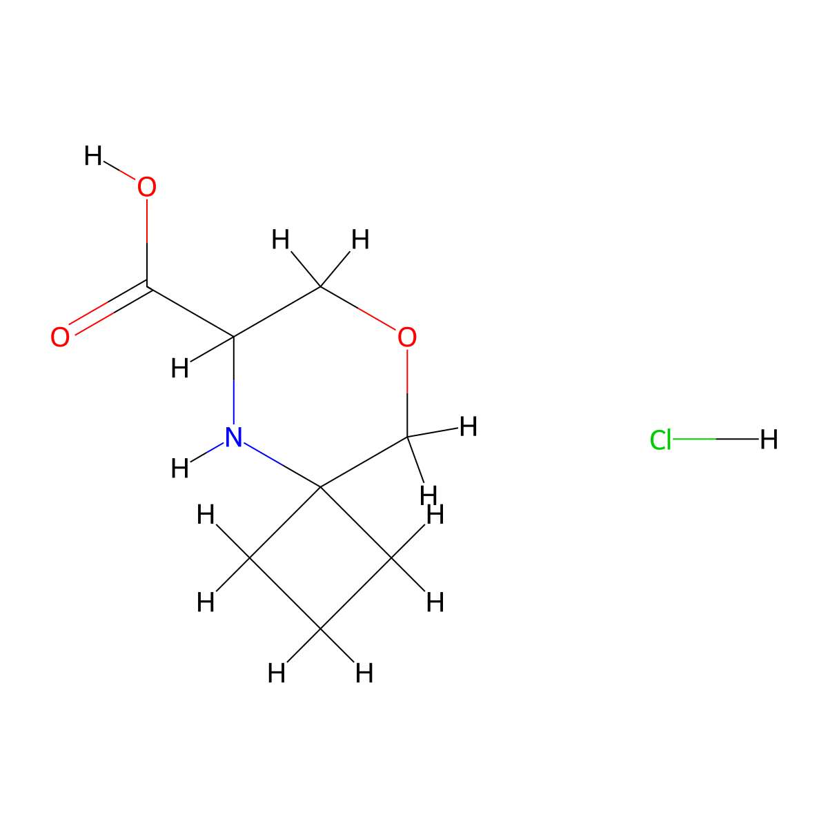 8-Oxa-5-azaspiro[3.5]nonane-6-carboxylic acid hydrochloride molecular structure, CAS 3017242-00-8