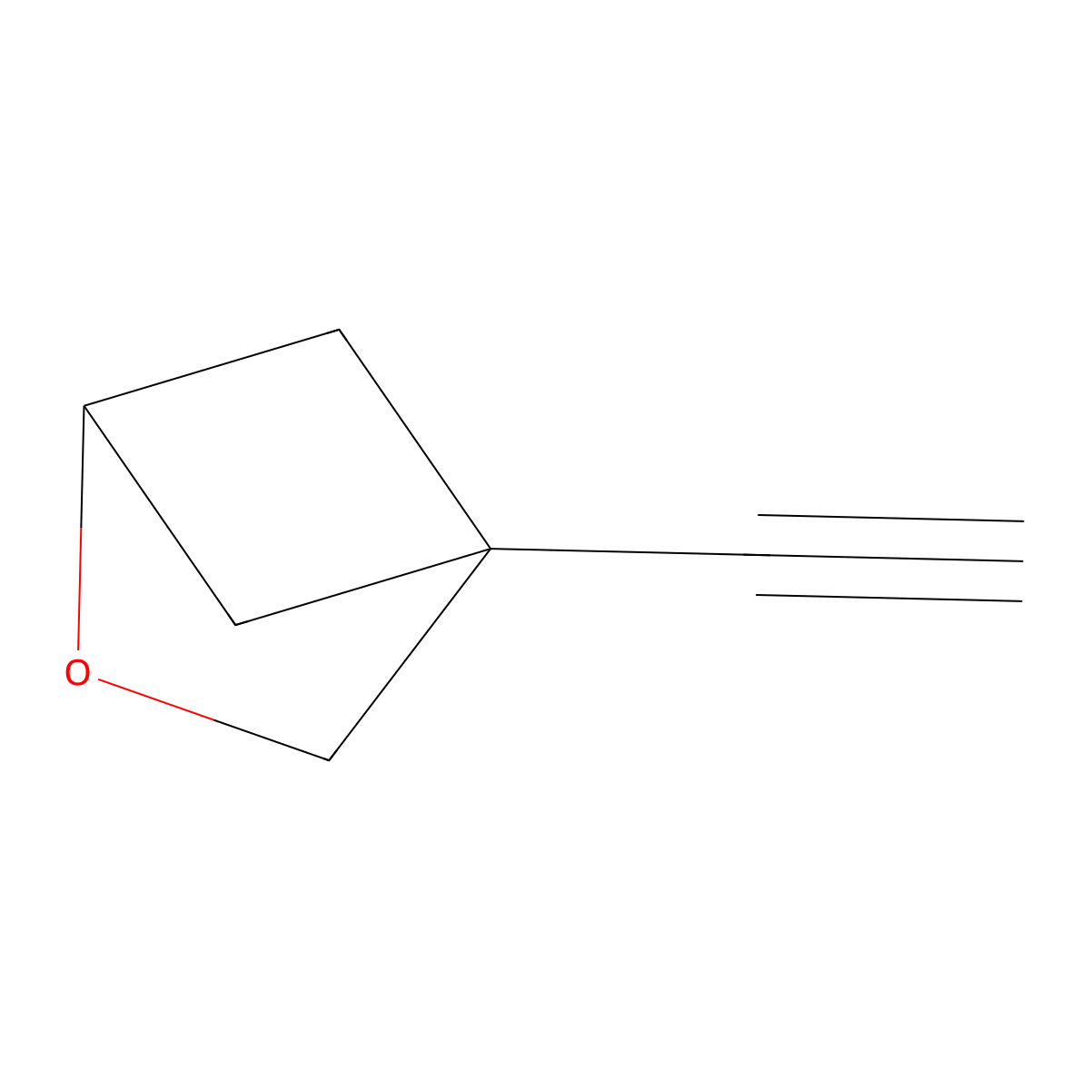 4-Ethynyl-2-oxabicyclo(2.1.1)hexane molecular structure, CAS 3017242-07-5