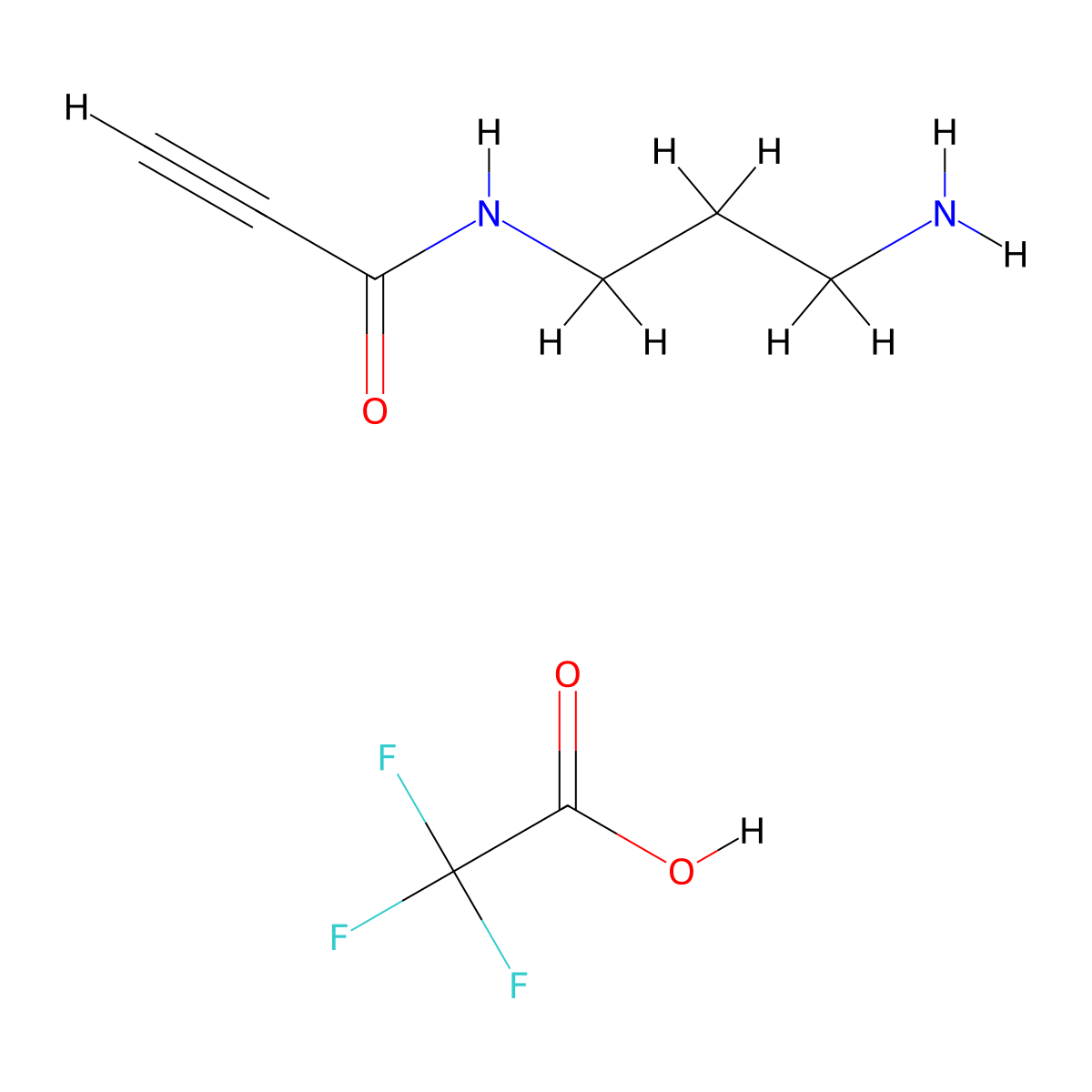 N-(3-aminopropyl)prop-2-ynamide, trifluoroacetic acid molecular structure, CAS 3017242-24-6