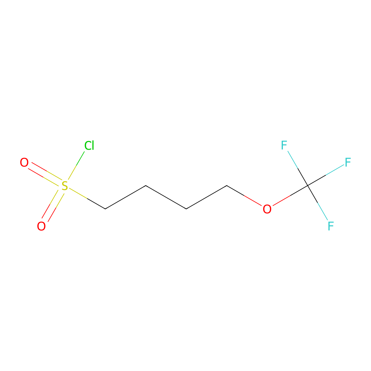 4-(Trifluoromethoxy)butane-1-sulfonyl chloride molecular structure, CAS 3017242-99-5