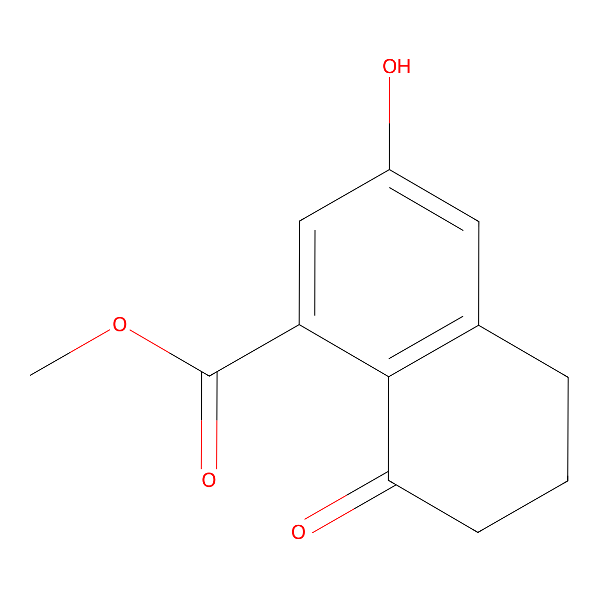 Methyl 3-hydroxy-8-oxo-5,6,7,8-tetrahydronaphthalene-1-carboxylate molecular structure, CAS 3017243-03-4
