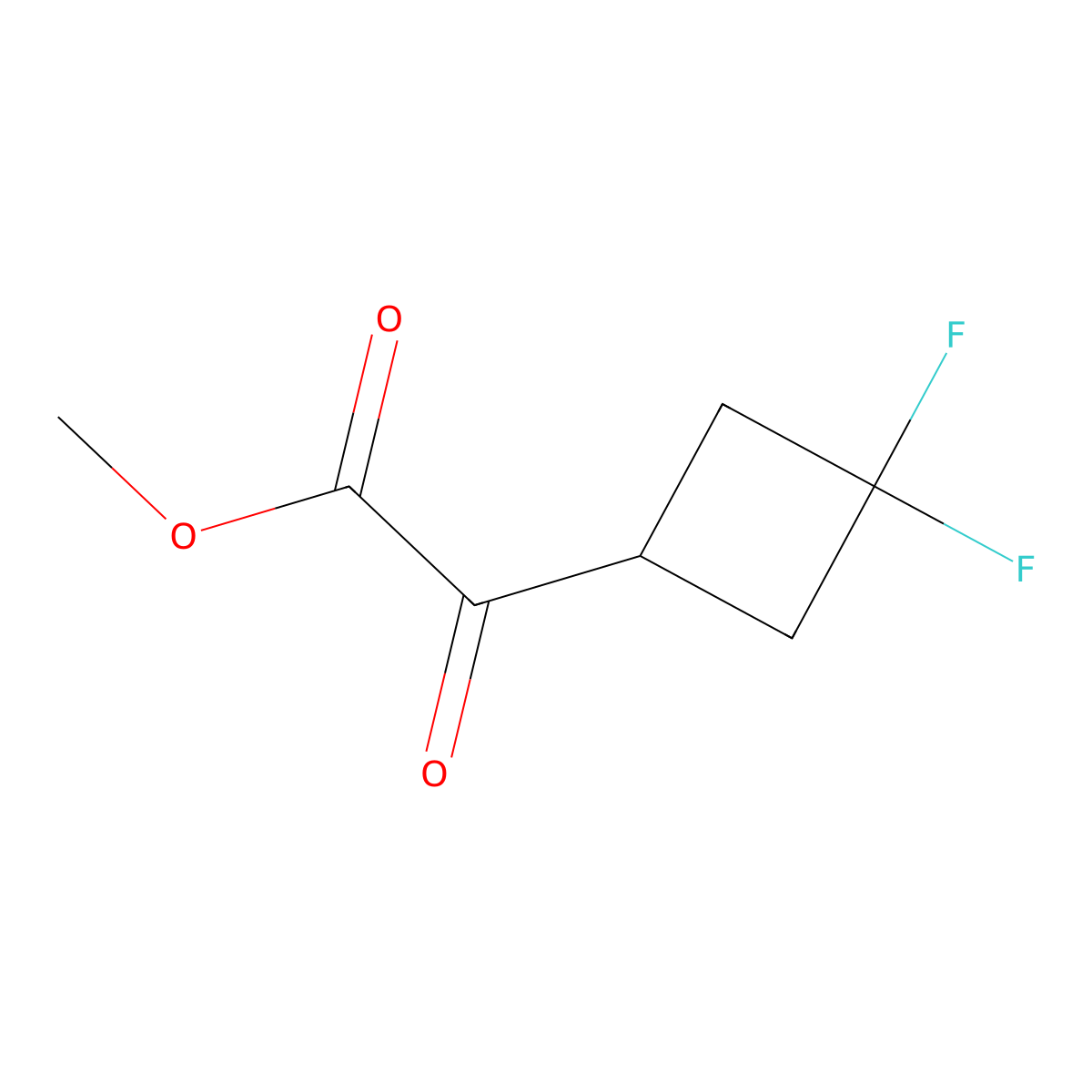 Methyl 2-(3,3-difluorocyclobutyl)-2-oxoacetate molecular structure, CAS 3017243-45-4