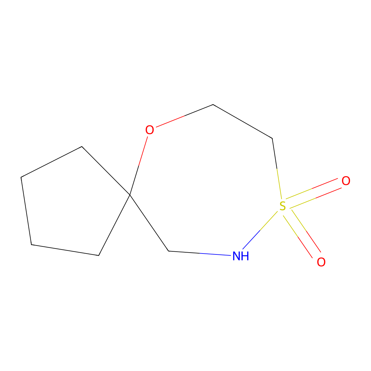 6-Oxa-9lambda6-thia-10-azaspiro[4.6]undecane-9,9-dione molecular structure, CAS 3017243-49-8