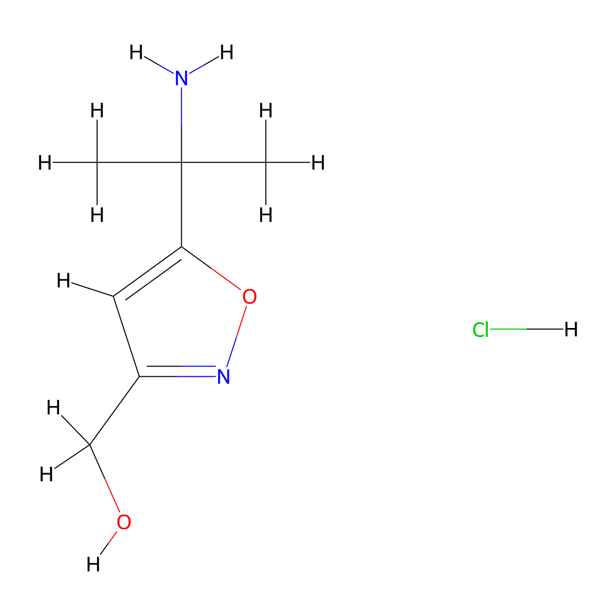 [5-(2-Aminopropan-2-yl)-1,2-oxazol-3-yl]methanol hydrochloride molecular structure, CAS 3017243-60-3