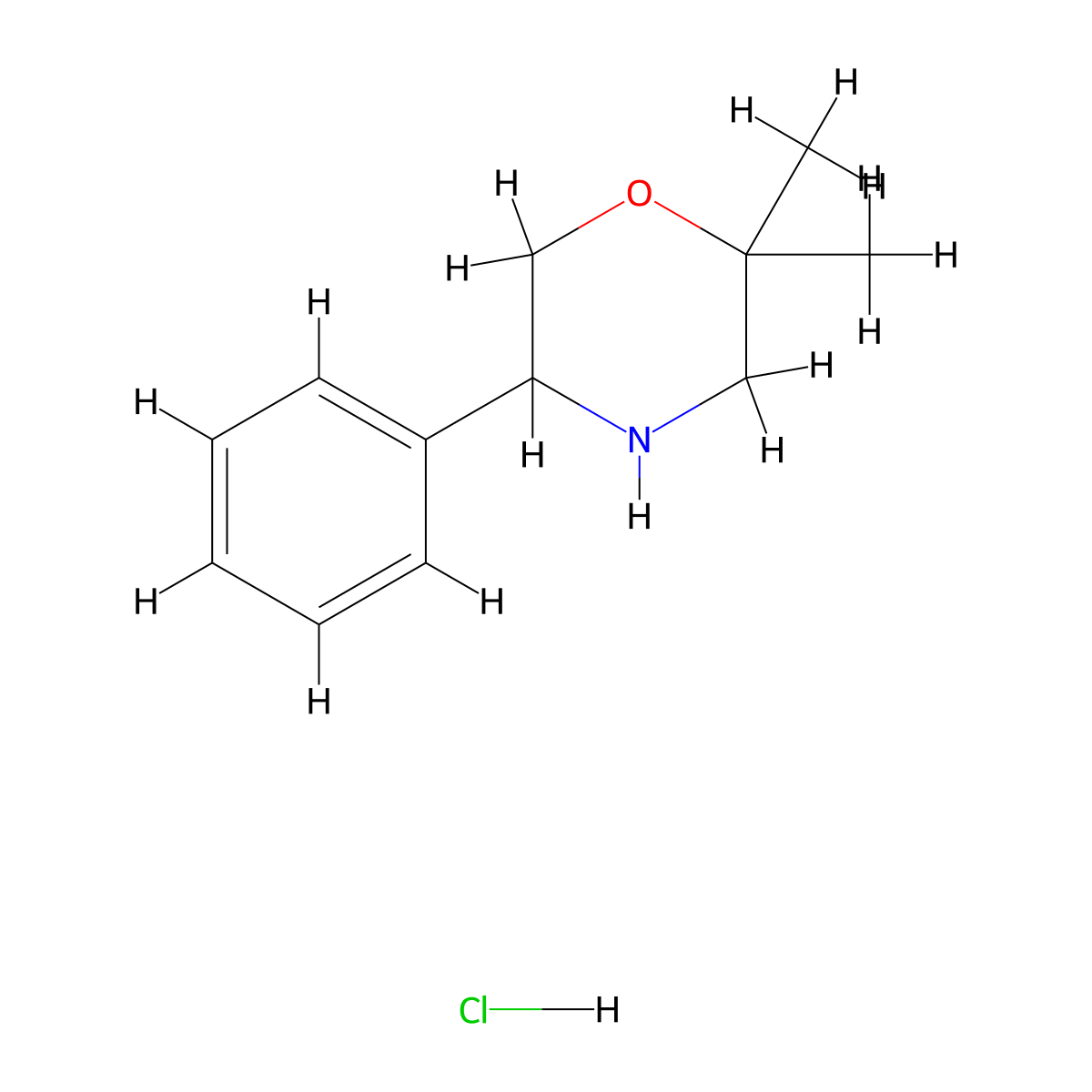 2,2-Dimethyl-5-phenylmorpholine hydrochloride molecular structure, CAS 3017243-63-6