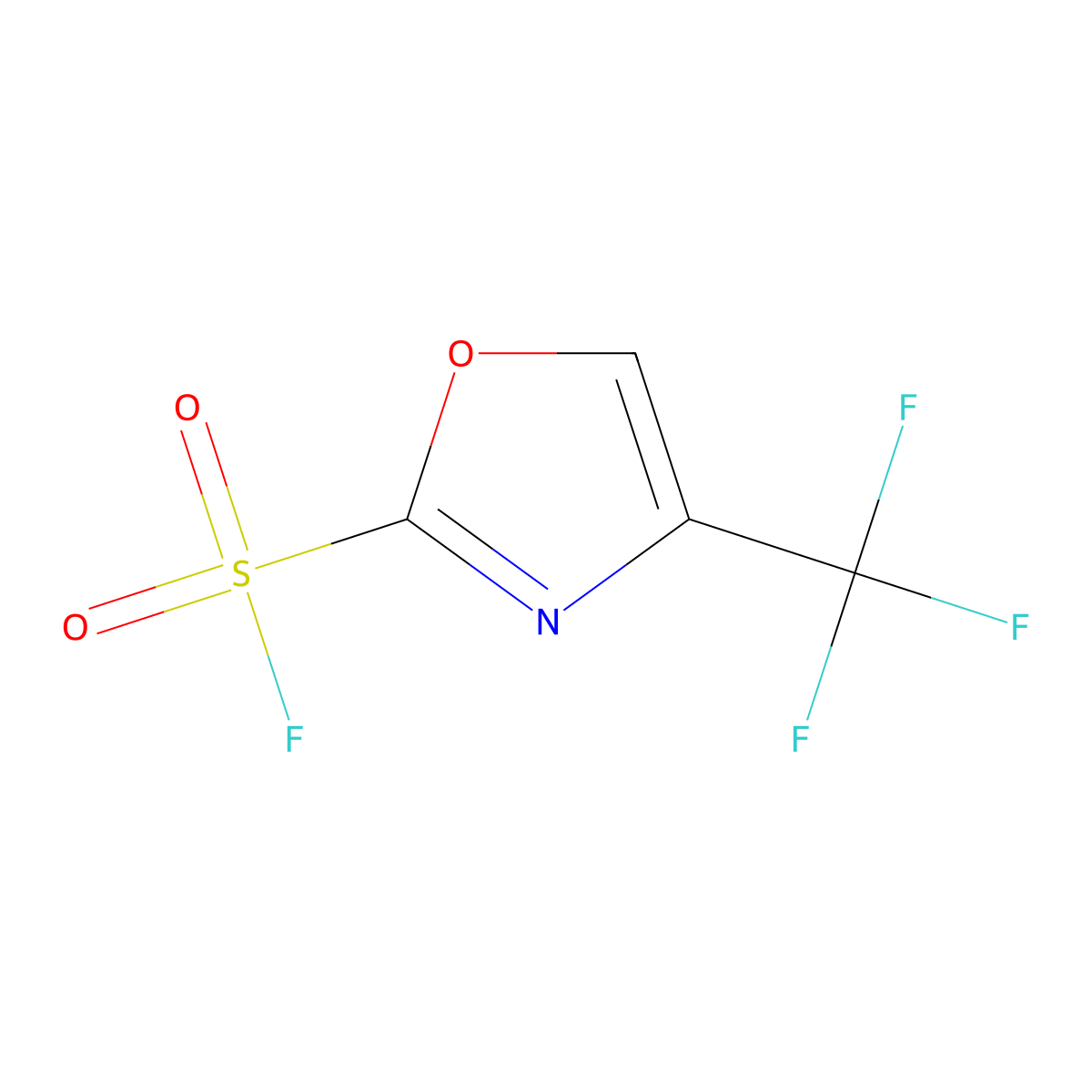 4-(Trifluoromethyl)-1,3-oxazole-2-sulfonyl fluoride molecular structure, CAS 3017250-61-9