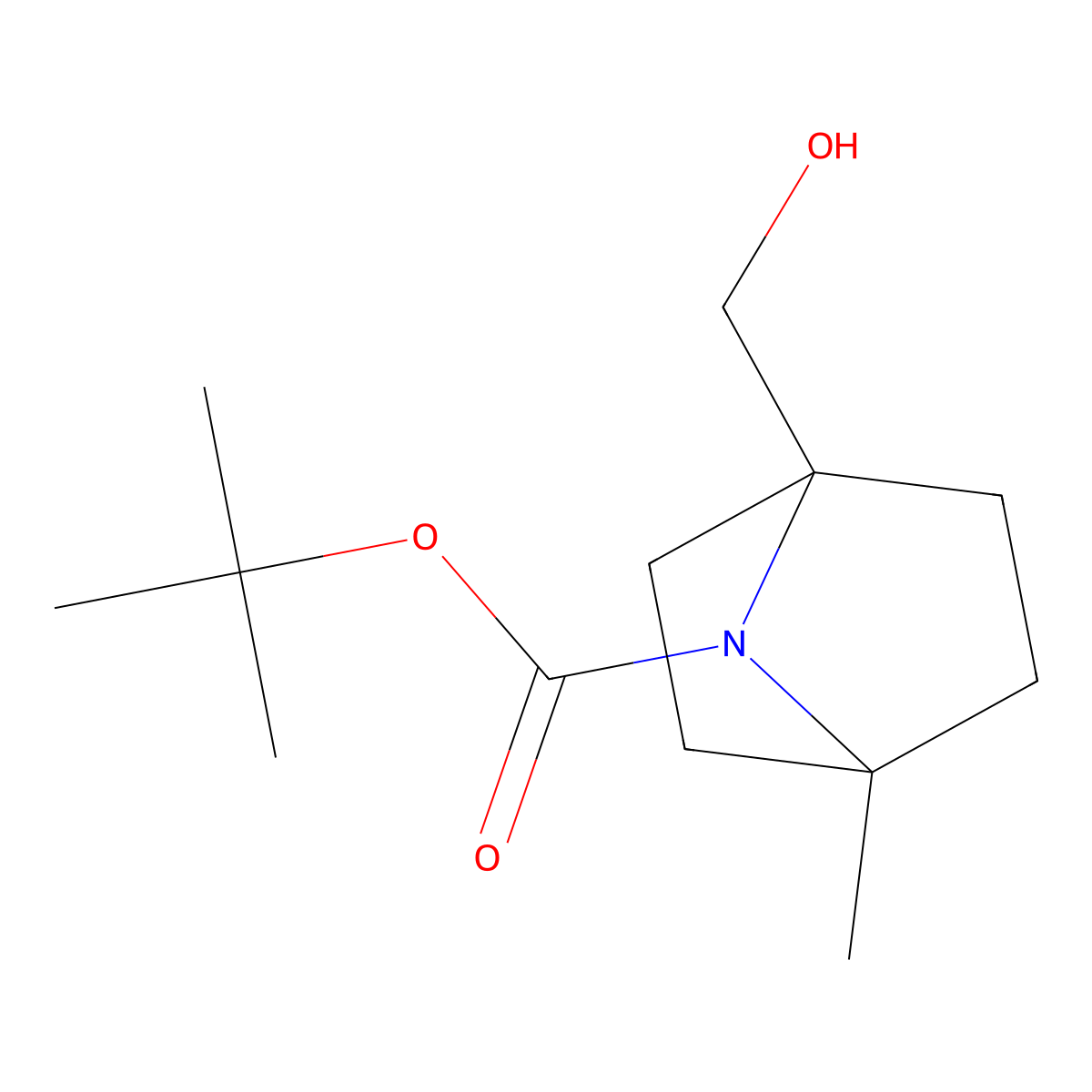 Tert-butyl 1-(hydroxymethyl)-4-methyl-7-azabicyclo[2.2.1]heptane-7-carboxylate molecular structure, CAS 3017250-85-7