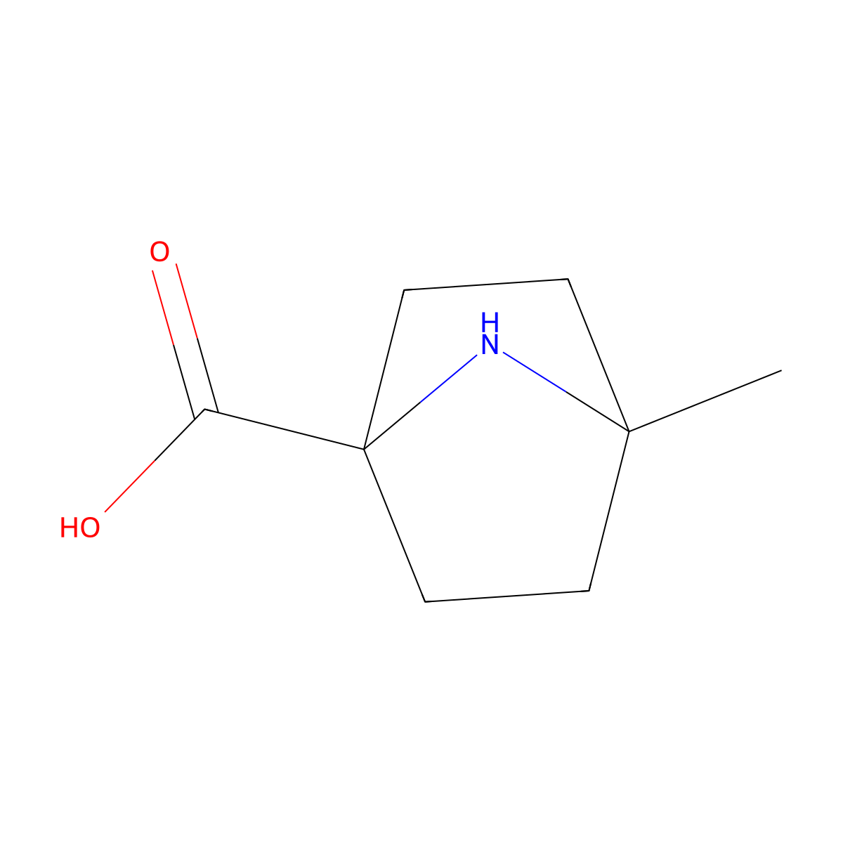 4-Methyl-7-azabicyclo[2.2.1]heptane-1-carboxylic acid molecular structure, CAS 3017251-23-6