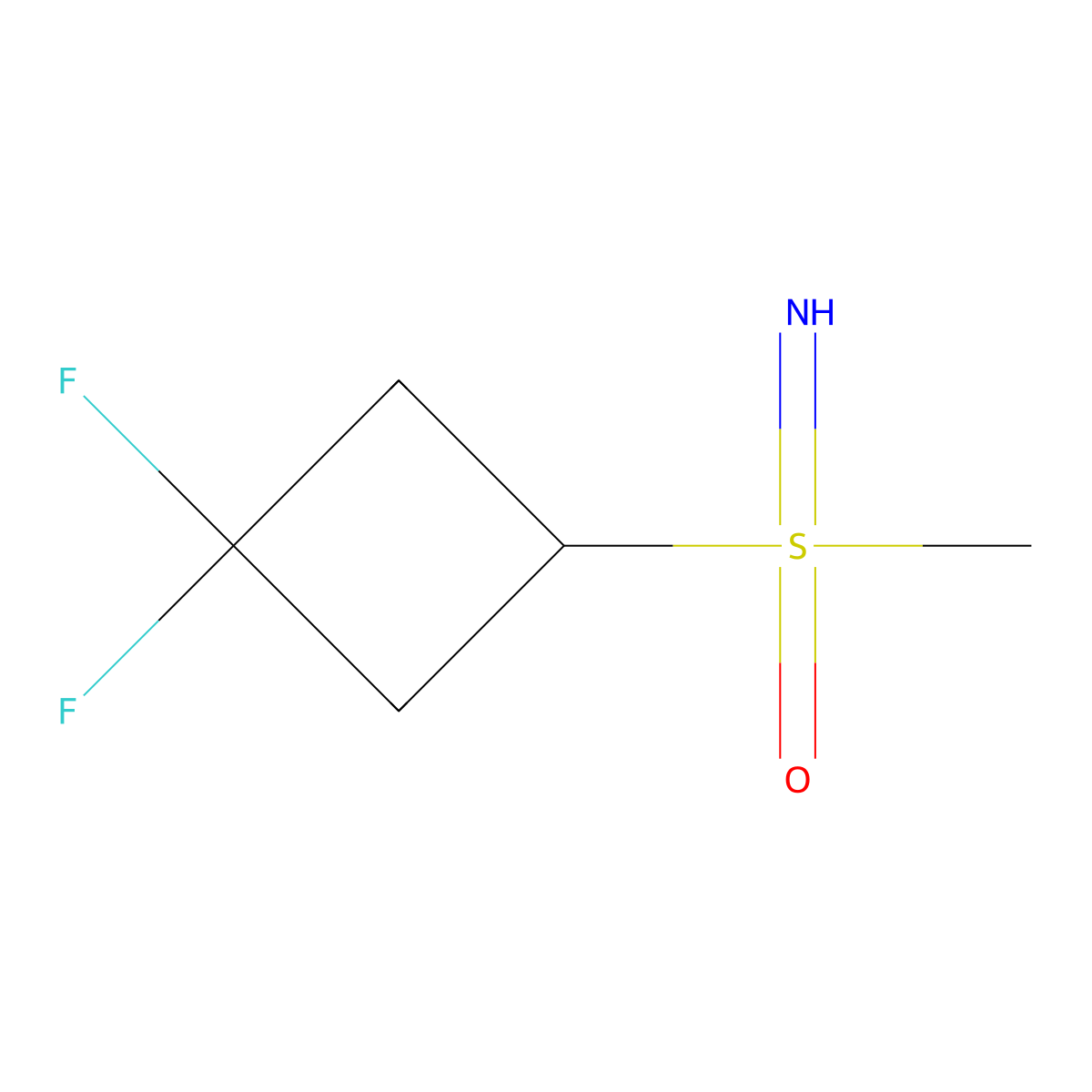 (3,3-Difluorocyclobutyl)(imino)(methyl)-l6-sulfanone molecular structure, CAS 3017251-55-4