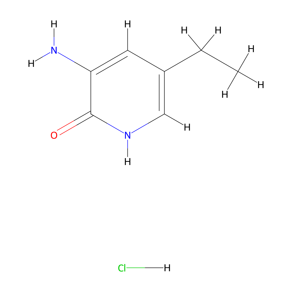 3-Amino-5-ethylpyridin-2-ol hydrochloride molecular structure, CAS 3017251-62-3