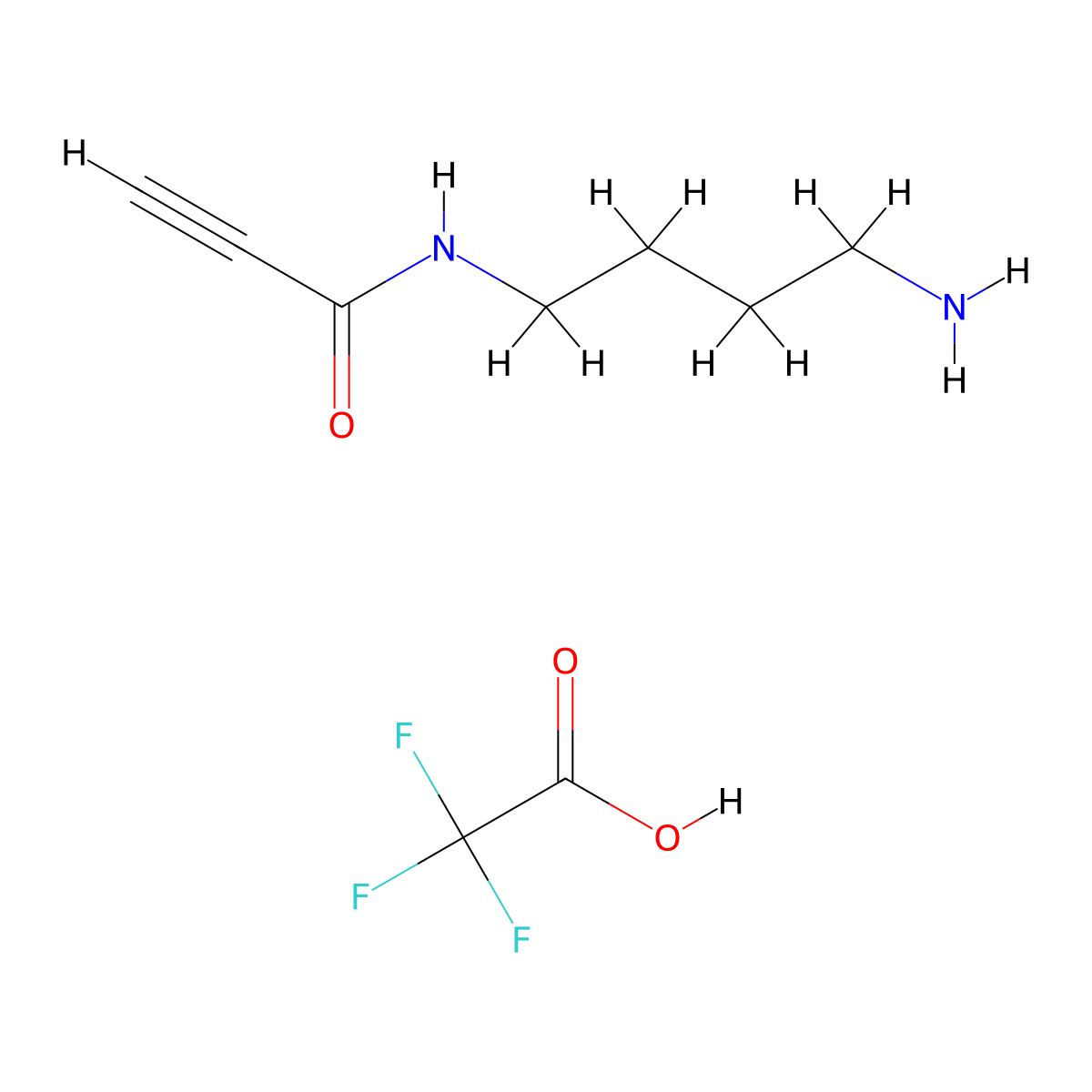 N-(4-aminobutyl)prop-2-ynamide, trifluoroacetic acid molecular structure, CAS 3017251-71-4