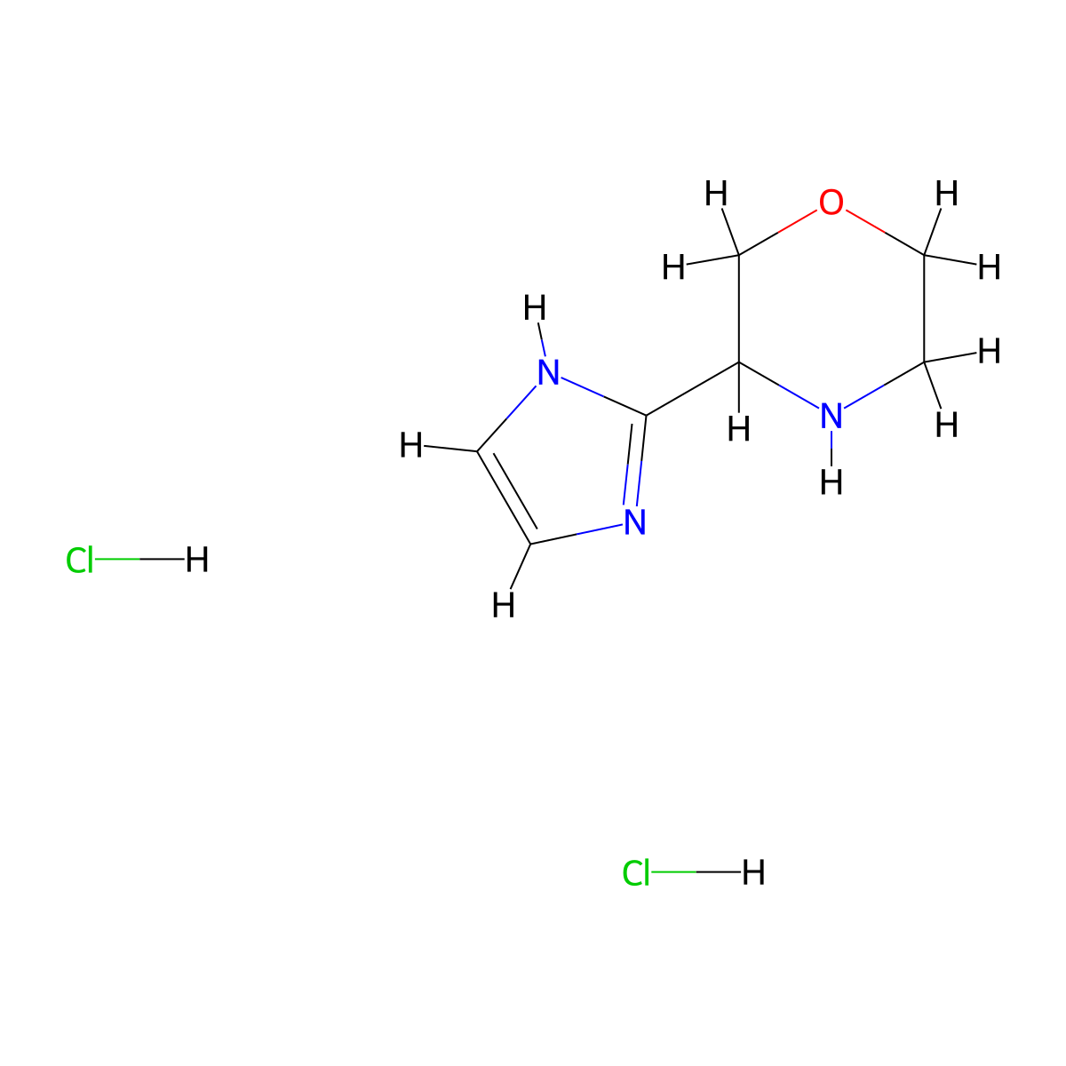 3-(1H-imidazol-2-yl)morpholine dihydrochloride molecular structure, CAS 3017251-73-6