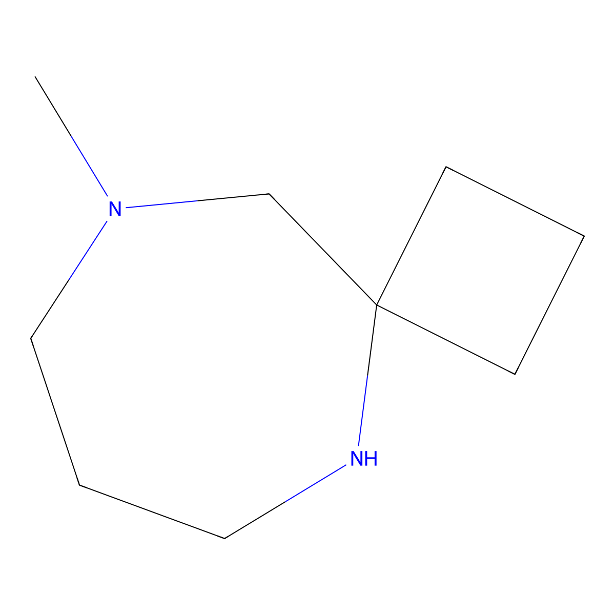 9-Methyl-5,9-diazaspiro[3.6]decane molecular structure, CAS 3017252-10-4