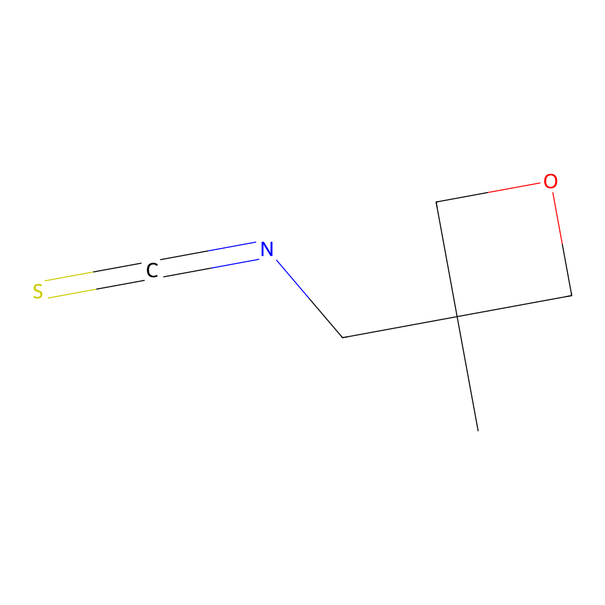 3-(Isothiocyanatomethyl)-3-methyloxetane molecular structure, CAS 3017252-12-6