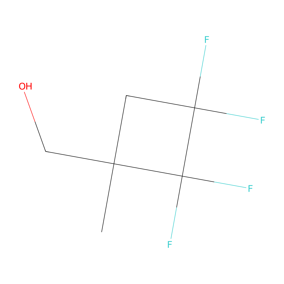 (2,2,3,3-Tetrafluoro-1-methylcyclobutyl)methanol molecular structure, CAS 3017252-17-1